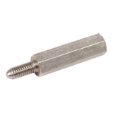 MPS - Hexagonal spacer - Stainless steel 303