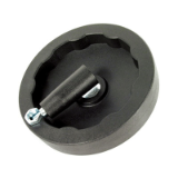 SHA-PTR - Handwheel - With revolving foldaway handle