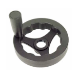 V3RA-PT - 3-spoked handwheel - With handle