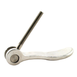 LACTss - Stainless steel cam lever with external thread hole - Simplified drawing