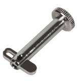 AFSE - Locking pin with interlocking safety latch - Steel