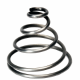 CDC - Compression spring, Type Conical  , Material Stainless steel