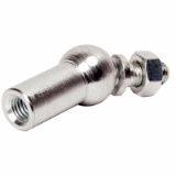 IBJss - 180 ° stainless steel ball end A2 - Stainless steel / stainless steel contact