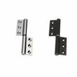 CHAGC/AL - Hinge with screw hinges - Compact dimensions