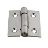 CHAC - Square hinge with riveted pin, drilled - For built in doors. Simplified view
