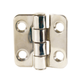 CHA/SS-1 - Face frame hinge - Stainless steel - For built-in doors. Simplified drawing