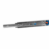 GLT3-46A - Telescopic slides with damper, steel, for side mounting, full extension, load capacity up to 35 kg