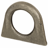 ASH - Welded lifting ring for straight lifts - Steel. Simplified view