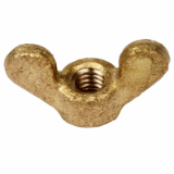 WINGbr - Manually tightened wing nut, Type DIN 315 - Brass
