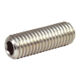 HC-SS - Hexagonal socket set screw cup point - DIN 916 - Stainless steel A2