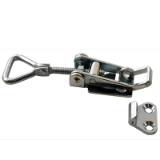 SVG32 - Adjustable latch clamp with catch-plate - Span adjustable from 106.7mm to 121.4mm. Simplified view