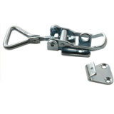 SVG39 - Adjustable latch clamp with catch-plate - Span adjustable from 118mm to 130.5mm. Simplified view