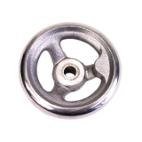 HLU - Spoked handwheel without handle - Aluminium. Simplified view