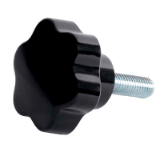 VPss - Small 6 lobe threaded handle -