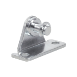 CNA - Right angled mounting plate - For clevis - Steel - Simplified view
