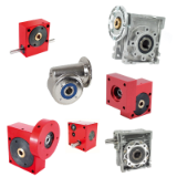 Worm and wheel gearboxes