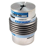 AKD - GERWAH® Bellows coupling  -clamp fixing - Torque: 18 to 500Nm. Simplified drawing