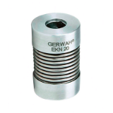 EKN - Miniature GERWAH® Bellows coupling set screw - Torque: 0.1 to 10Nm. Simplified drawing