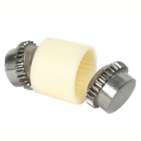 RTK-M - BoWex® curved tooth gear coupling - Torque: 5 to 160Nm. Simplified view