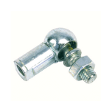 RAS - 90° Ball and socket joint DIN 71802 - Steel / steel or stainless steel / stainless steel contact