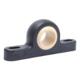 KSTM - Igubal® Pillow block - Base with 2 mounting points