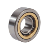 QNJ - Single row cylindrical roller bearings - Single flange on internal ring