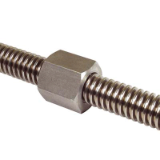 SKM - Hexagonal nut - Steel - 1 trapezoidal right or left-hand thread
