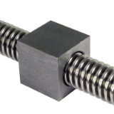 VKM - Square nut - Steel - 1 trapezoidal right or left-hand thread