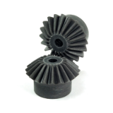 MEB 1 - 3.5 - Moulded plastic bevel gear - Nylon 6 - Ratio 1:1 - Module 1.0 to 3.5