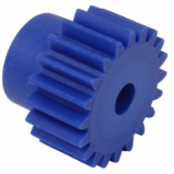 CLG0.5-ALI - Engrenage droit, Matière Plastique moulé (nylon bleu) , Module 0,50 , Série Contact alimentaire