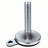 PAMF120 - Articulated fixable foot, pressed bolt-down base Ø120 - Accepts loads up to 30 000N