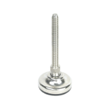 PRS100 - Swivel levelling solid foot - Stainless steel – Ø100 - Load 55, 000N