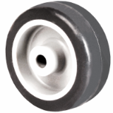 RBG - Gray rubber wheel - Average load up to 120 kg. Simplified view