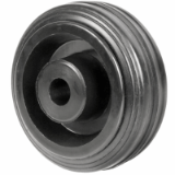 RBN - Black Rubber Bandwheel - Heavy load up to 215 kg. Simplified view