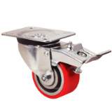 RURp - Ultra-rolling platinum castor - Load up to 350kg. Simplified view