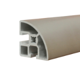 PRF4545r90 - Profilé aluminium R90° - Section : 45 x 45 mm