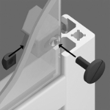 PRF-BV - Screw block - Panel addition and fastening - For aluminium profile